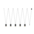 Lampa wisząca MORE TONE 7817 czarna GU10 wys.122cm