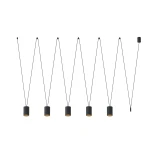 Lampa wisząca Nowodvorski MORE TONE 7817 czarna GU10 wys.122cm