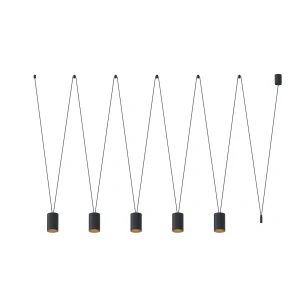 Lampa wisząca Nowodvorski MORE TONE 7817 czarna GU10 wys.122cm