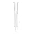 Lampa wisząca LASER 1000 7668 mosiądz G9 wys.172cm