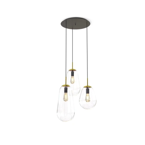 Lampa wisząca PEAR 7794 transparentna E27 wys.130cm