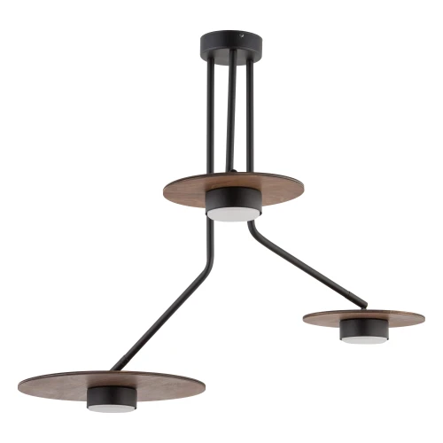 Lampa wisząca Plafon DISK 7644 czarna GX53 wys.60cm