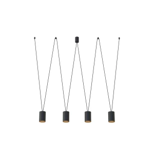 Lampa wisząca Nowodvorski MORE TONE 7814 czarna GU10 wys.122cm
