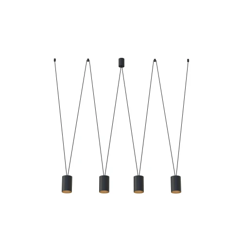 Lampa wisząca MORE TONE 7814 czarna GU10 wys.122cm