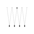 Lampa wisząca MORE EYE 7822 czarna GU10 wys.120cm