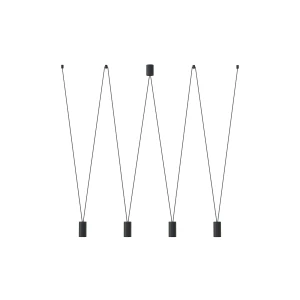 Lampa wisząca Nowodvorski MORE EYE 7822 czarna GU10 wys.120cm