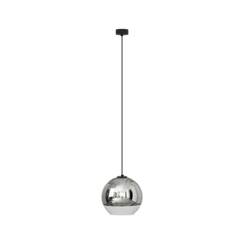 Lampa wisząca GLOBE PLUS M 7606 srebrna E27 wys.150cm