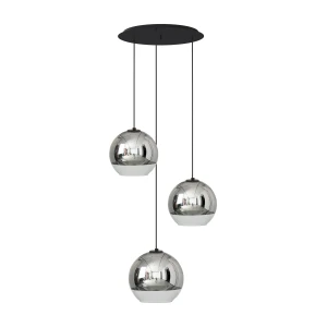 Lampa wisząca Nowodvorski GLOBE PLUS 7607 srebrna E27 wys.120cm