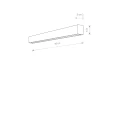 Kinkiet STRAIGHT WALL LED M Nowodvorski Lighting