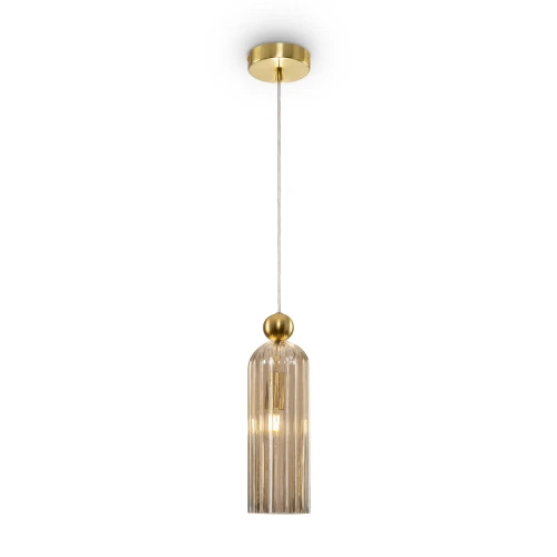 Lampa wisząca ANTIC MOD302PL-01CG Bursztynowy 1xE14 wys.34.7cm