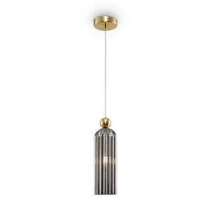 Lampa wisząca Maytoni ANTIC MOD302PL-01GR szara 1xE14 34.7cm