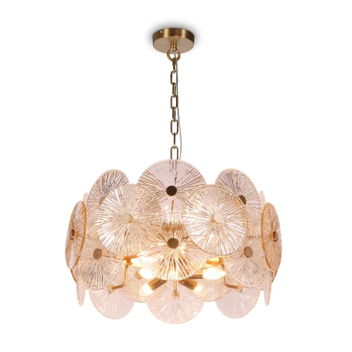 Lampa wisząca ASTER MOD007PL-08G złota 8xE14 wys.37.2cm