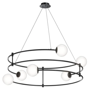 Lampa wisząca BALANCE MOD317PL-06B czarna 6xG9 wys.32cm