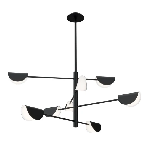 Lampa wisząca MOLLIS MOD126PL-08B czarna 8xG9