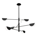 Lampa wisząca MOLLIS MOD126PL-08B czarna 8xG9