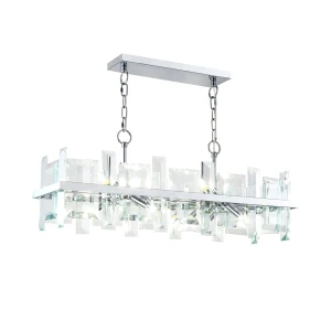 Lampa wisząca Maytoni CEREZO MOD201PL-08N srebrna 8xE14 34cm