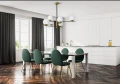 Lampa wisząca NOSTALGIA MOD048PL-06G złota 6xE14 wys.47.5cm