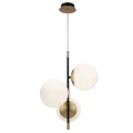 Lampa wisząca NOSTALGIA MOD048PL-03G złota 3xE14 wys.43cm