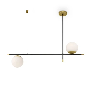 Lampa wisząca Maytoni NOSTALGIA MOD048PL-02G złota 2xE14 76cm