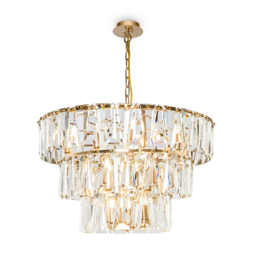 Lampa wisząca PUNTES MOD043PL-18G złota 18xE14 wys.50cm