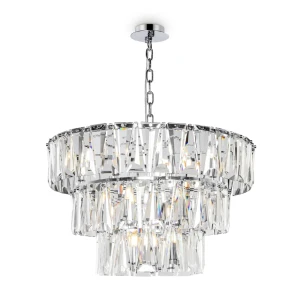 Lampa wisząca Maytoni PUNTES MOD043PL-18CH srebrna 18xE14 50cm