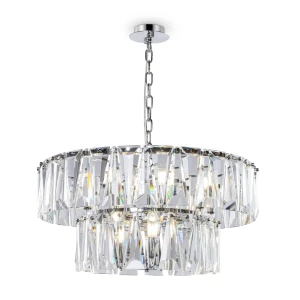 Lampa wisząca Maytoni PUNTES MOD043PL-12CH srebrna 12xE14 37cm