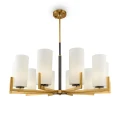 Lampa wisząca FORTANO MOD089PL-10BS mosiądz 10xE27 wys.53.4cm