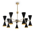 Lampa wisząca VESPER MOD108PL-14GB czarna 14xE14 wys.32cm