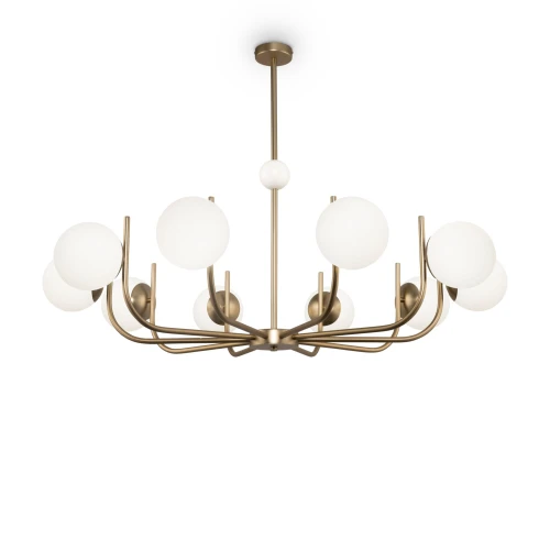 Lampa wisząca RENDEZ-VOUS MOD109PL-10BS mosiądz 10xE14 wys.79cm