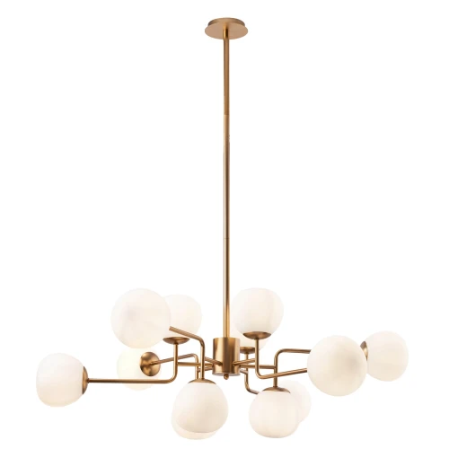 Lampa wisząca ERICH MOD221-PL-12-G mosiądz 12xE14 wys.42.7cm