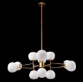 Lampa wisząca ERICH MOD221-PL-12-G mosiądz 12xE14 wys.42.7cm