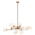 Lampa wisząca ERICH MOD221-PL-12-G mosiądz 12xE14 wys.42.7cm