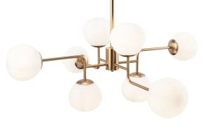 Lampa wisząca Maytoni ERICH MOD221-PL-08-G mosiądz 8xE14 26.5cm