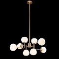 Lampa wisząca ERICH MOD221-PL-08-G mosiądz 8xE14 wys.26.5cm