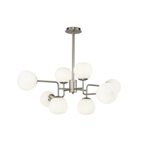 Lampa wisząca Maytoni ERICH MOD221-PL-08-N szara 8xE14 26.5cm
