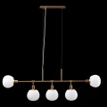 Lampa wisząca ERICH MOD221-PL-05-G mosiądz 5xE14 wys.37.3cm