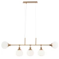 Lampa wisząca ERICH MOD221-PL-05-G mosiądz 5xE14 wys.37.3cm