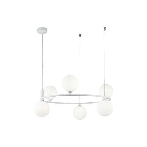 Lampa wisząca RING MOD013PL-06W biała 6xG9 wys.28cm