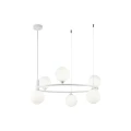 Lampa wisząca RING MOD013PL-06W biała 6xG9 wys.28cm