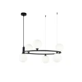 Lampa wisząca RING MOD013PL-06B czarna 6xG9 wys.28cm