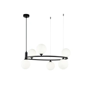 Lampa wisząca Maytoni RING MOD013PL-06B czarna 6xG9 28cm