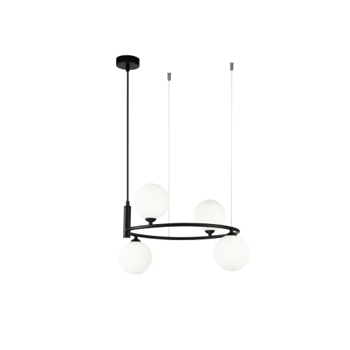Lampa wisząca RING MOD013PL-04B czarna 4xG9 wys.28cm
