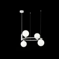 Lampa wisząca RING MOD013PL-04W biała 4xG9 wys.28cm