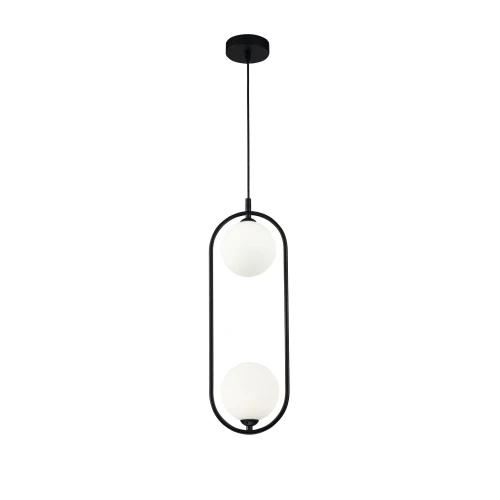 Lampa wisząca RING MOD013PL-02B czarna 2xG9 wys.48cm