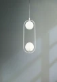 Lampa wisząca RING MOD013PL-02W biała 2xG9 wys.48cm