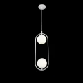 Lampa wisząca RING MOD013PL-02W biała 2xG9 wys.48cm