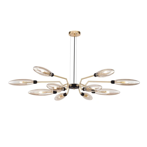 Lampa wisząca VENTURA MOD012CL-12G złota 12xG9 wys.17.5cm