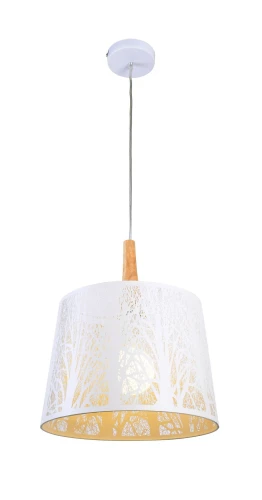 Lampa wisząca LANTERN MOD029-PL-01-W biała 1xE27 wys.40cm