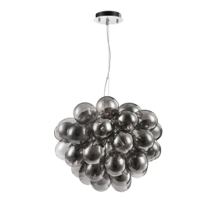 Lampa wisząca Maytoni BALBO MOD112-08-N szara 8xG9 40cm