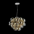 Lampa wisząca BALBO MOD112-08-G szara 8xG9 wys.40cm
